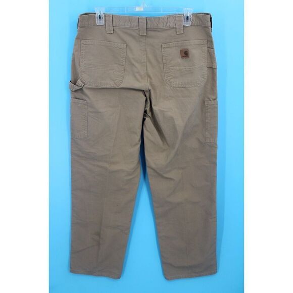 Carhartt Tan Khaki Original Loose Fit Cargo Pants | Size: 38x34 B151 DKH   EUC - Picture 3 of 5
